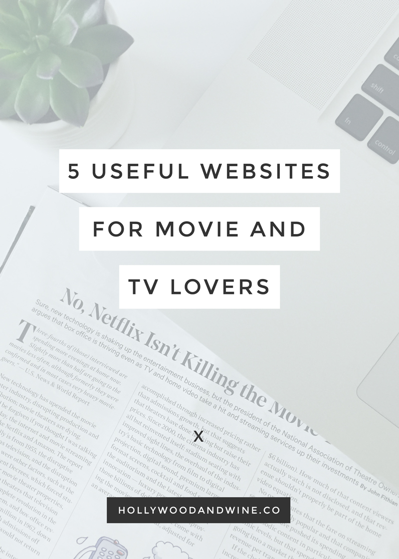 5 useful websites for movie and TV lovers