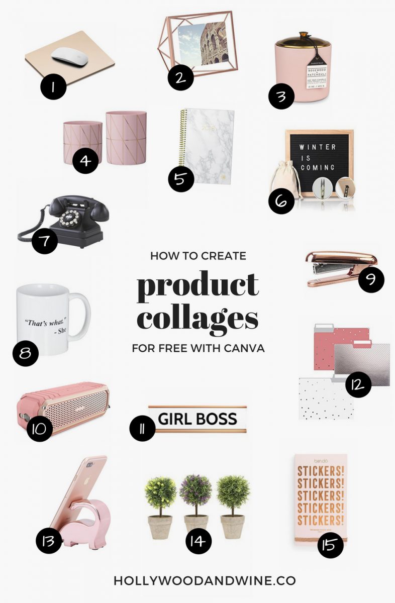 How to create product collages for your blog for free with Canva