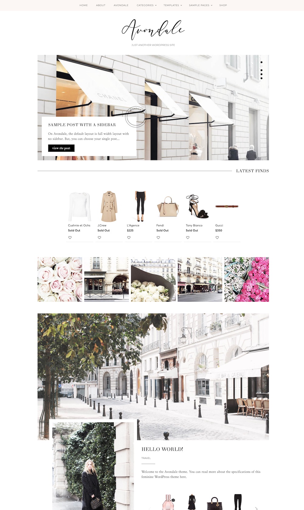 Avondale WordPress themePeony WordPress Theme | Pretty & feminine WordPress theme