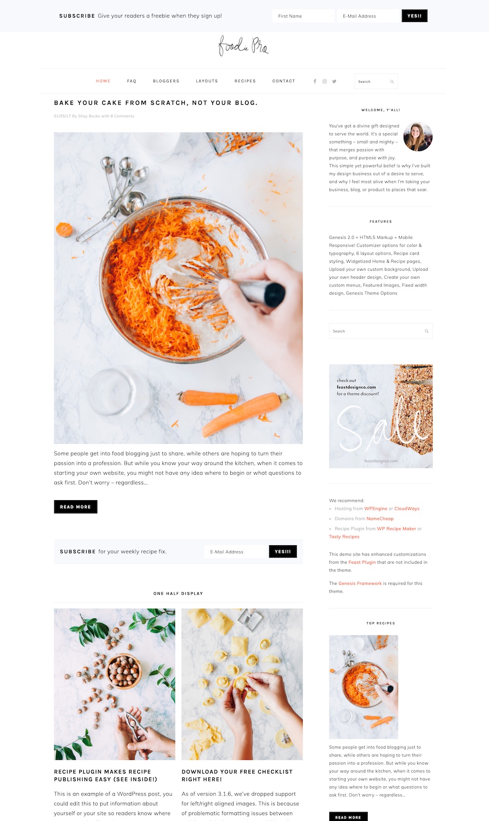 FoodiePro WordPress theme | The best WordPress themes for food bloggers