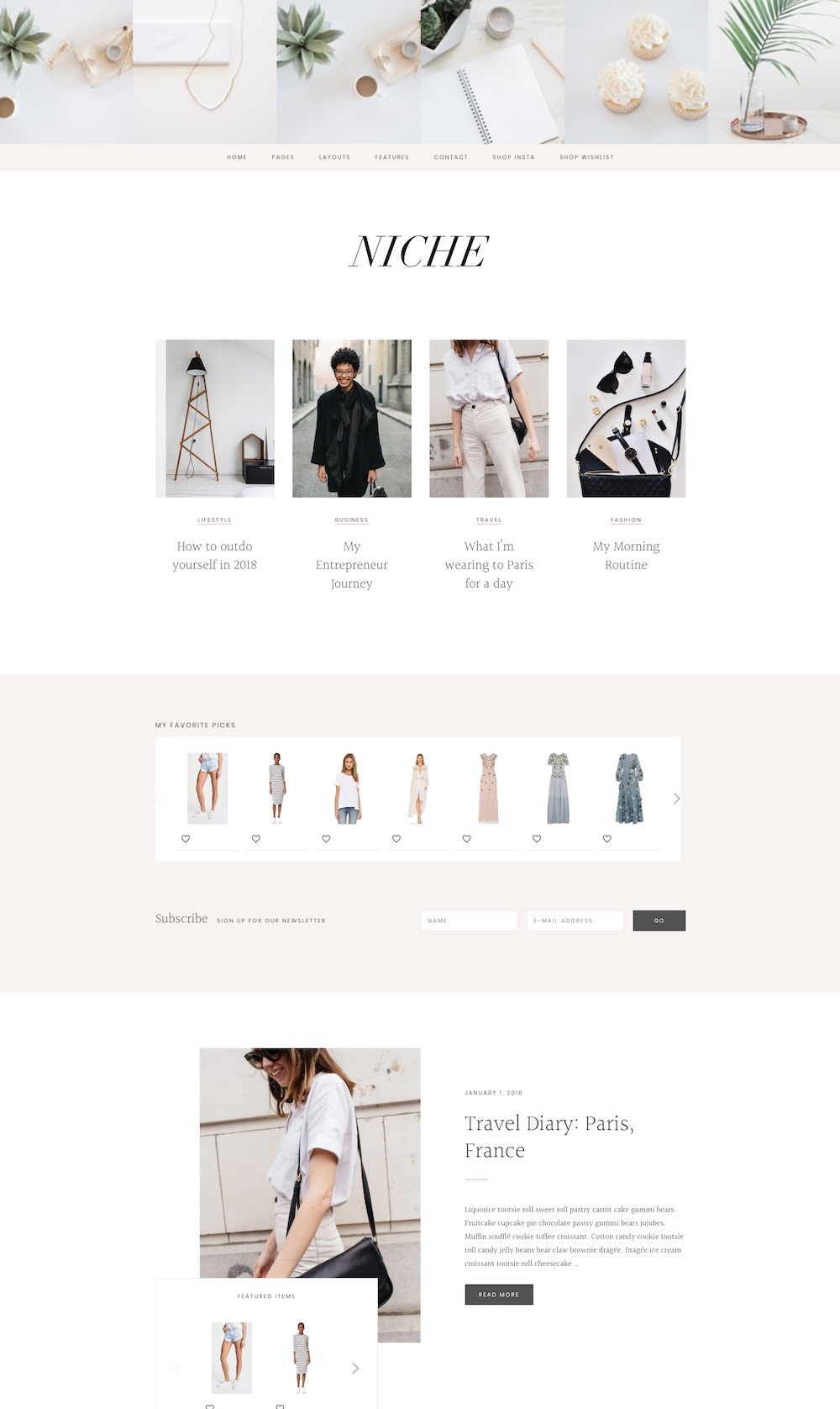Niche WordPress theme | The best WordPress themes for lifestyle bloggers
